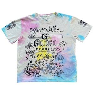 Tie dye GUCCI TShirt XS